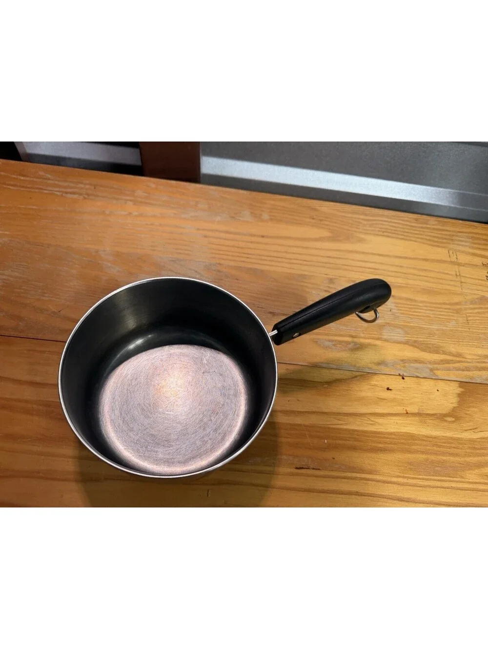 VTG Revere Ware Saucepan Copper Bottom No Lid Hanging Handle Pre-owned